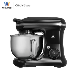 Worldtech เครื่องผสมอาหาร ดิจิตอล จุ 5ลิตร ผสมแป้ง ตีแป้ง ตีไข่ Stand Mixer 1200วัตต์ รุ่น WT-SM55