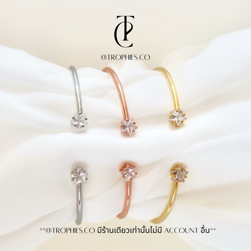 Signature Star bangle 𝑻𝒉𝒆 𝒔𝒊𝒈𝒏𝒂𝒕𝒖𝒓𝒆 𝒔𝒕𝒂𝒓 𝒄𝒐𝒍𝒍𝒆𝒄𝒕𝒊𝒐𝒏 กำไลดาว กำไลข้อมือดาว เพชร | @trophies.co