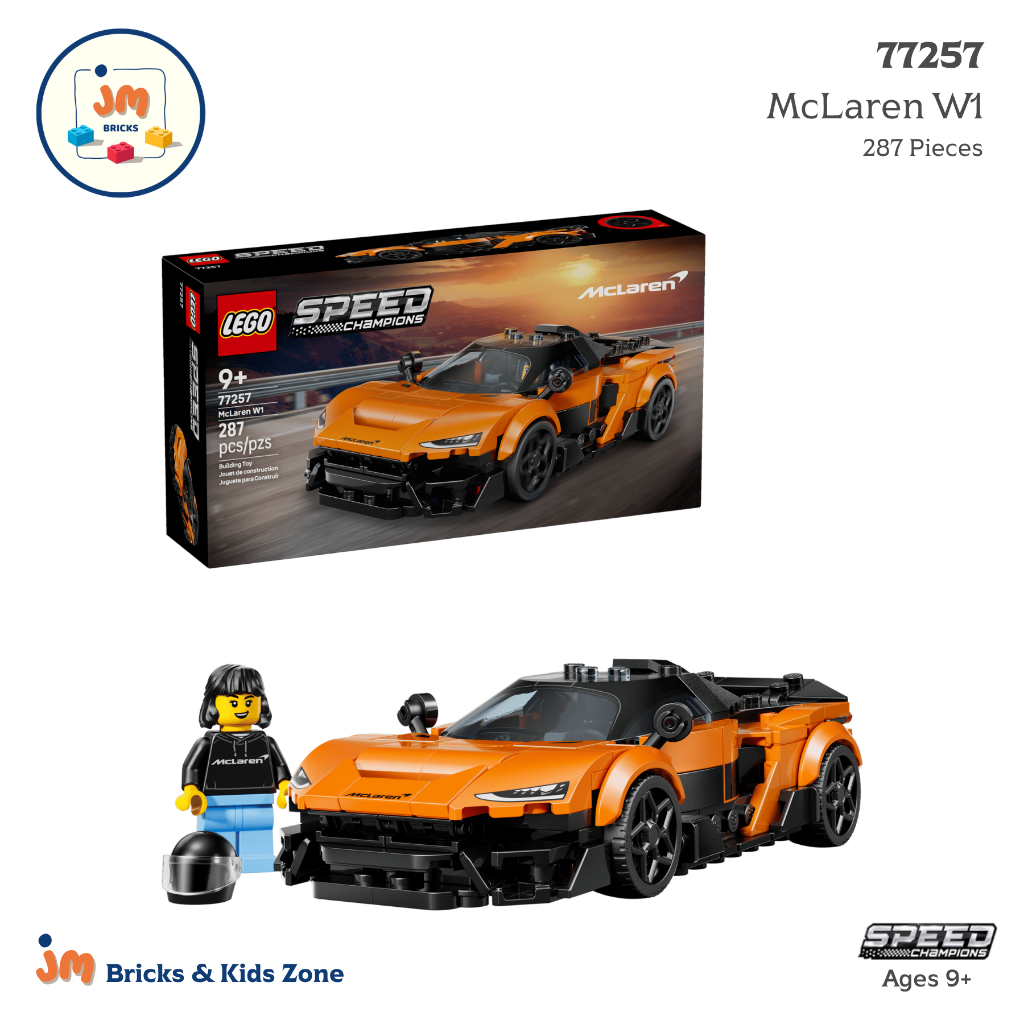 LEGO Speed Champions 77257 McLaren W1 (287 Pieces) สำหรับเด็กอายุ 9 ปีขึ้นไป