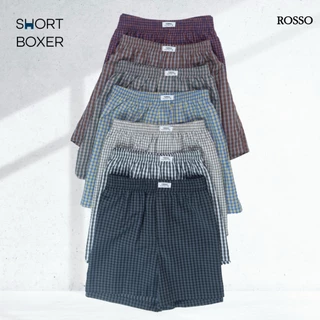 Rosso Boxer กางเกงขาสั้นชาย ผ้าทอ Woven ใส่สบาย