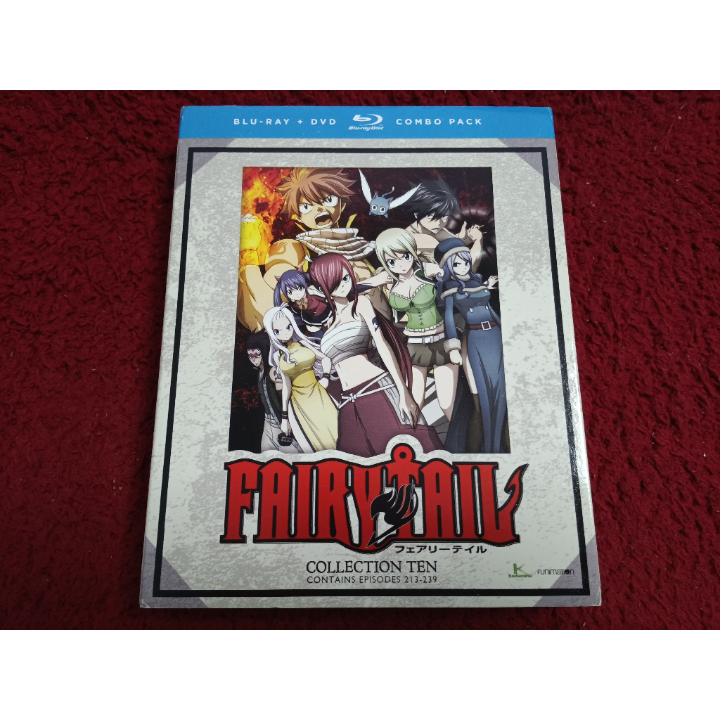 4DVDs+4Blu-R สากล Fairy Tail Collection Ten Blu-ray and DVD Combo Pack  สภาพตามรูปปก A1698