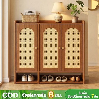 ตู้เก็บรองเท้ากันฝุ่น ชั้นวางรองเท้าไ ชั้นวางรองเท้ ทำโดยไม้…