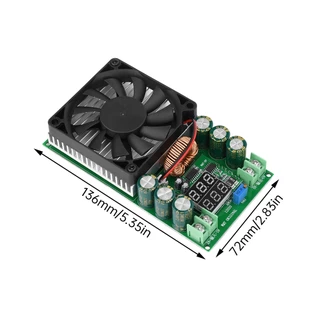 DC-DC 600W โมดูล Buck ปรับกําลังสูง 120V 100V 96V 84V พร้อมแรงดันไฟฟ้าและกระแส LED พลังงานแสงอาทิตย์แหล่งจ่ายไฟไดร์เวอร์