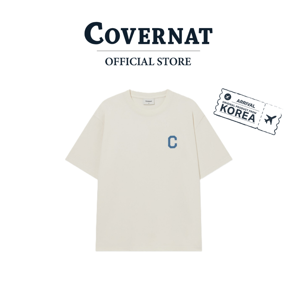 COVERNAT เสื้อยืด รุ่น Small Logo T-Shirt Cream (70114SSLSSU_S6CMXX)