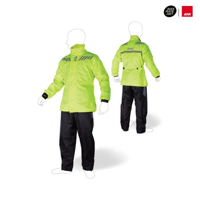 GIVI CRS02.AX-Y Comfort HI-VIS Yellow Rain Suit - ชุดกันฝน