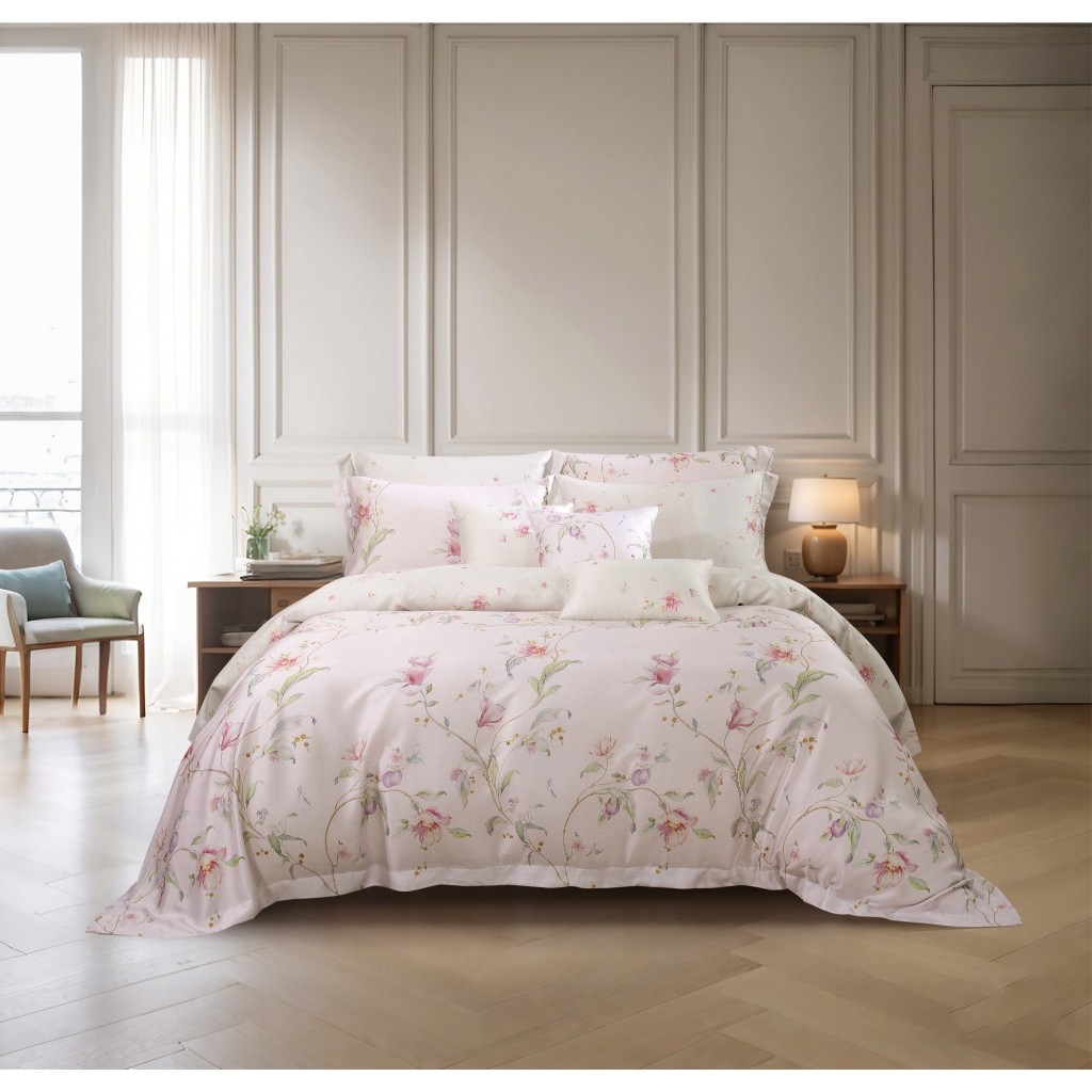 [ราคาโปร] Akemi ผ้าปูที่นอน tencel รุ่น Ardent Prints 900 เส้นด้าย