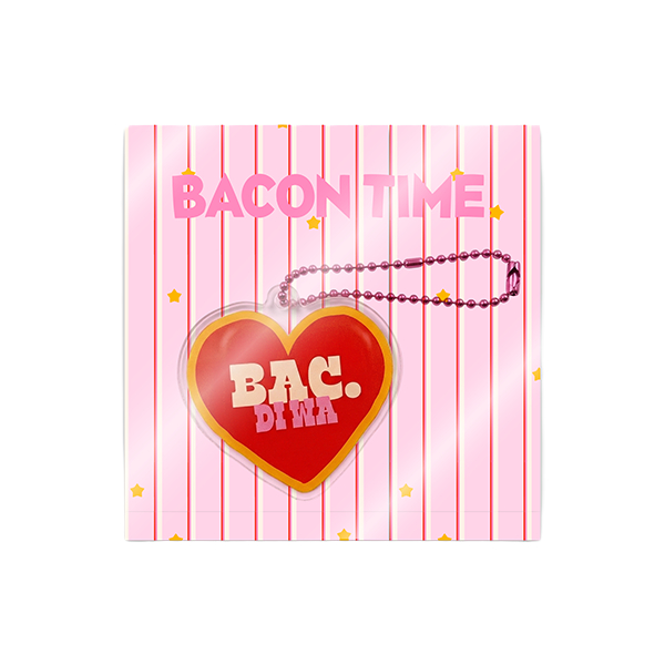 Bacon Time | BAC. DI WA Keychain พวงกุญแจ