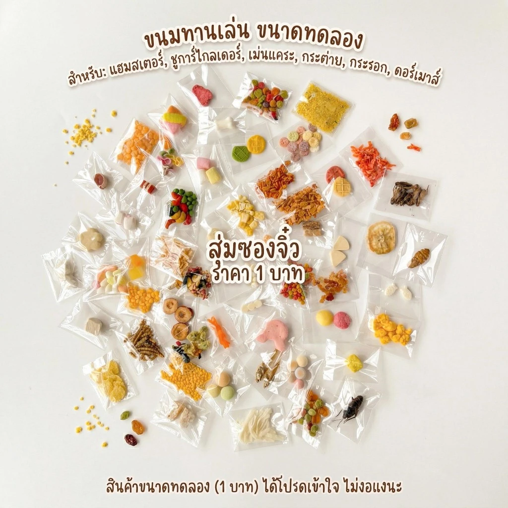 ขนมสัตว์เลี้ยงขนาดเล็ก แฮมเตอร์ กระต่าย นก สุ่มรูปแบบ thumbnail 5