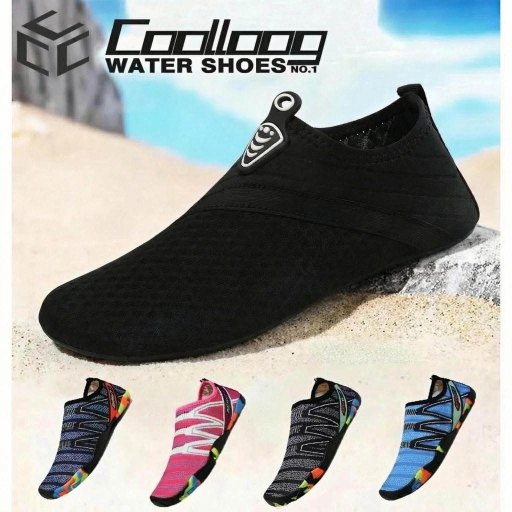 Coolloog Aqua Shoes รองเท้ายางกันลื่นแห้งเร็วสำหรับทั้งชายและหญิงรองเท้าชายหาดกลางแจ้งรองเท้าฝึกซ้อมกีฬาในร่ม