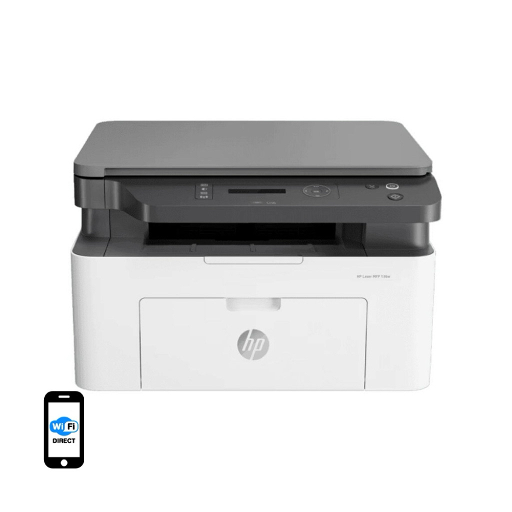 เครื่องปริ้นมัลติฟังก์ชั่น All in one Laser MFP 136W รับประกัน 3ปี ปริ้น ถ่ายเอกสาร สแกน ปริ้นไร้สาย