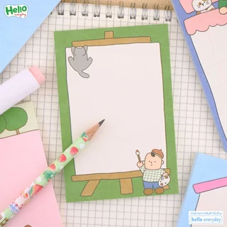 กระดาษโน๊ต โพสอิท จำนวน50แผ่น ลายการ์ตูน ขนาด80x120mm.