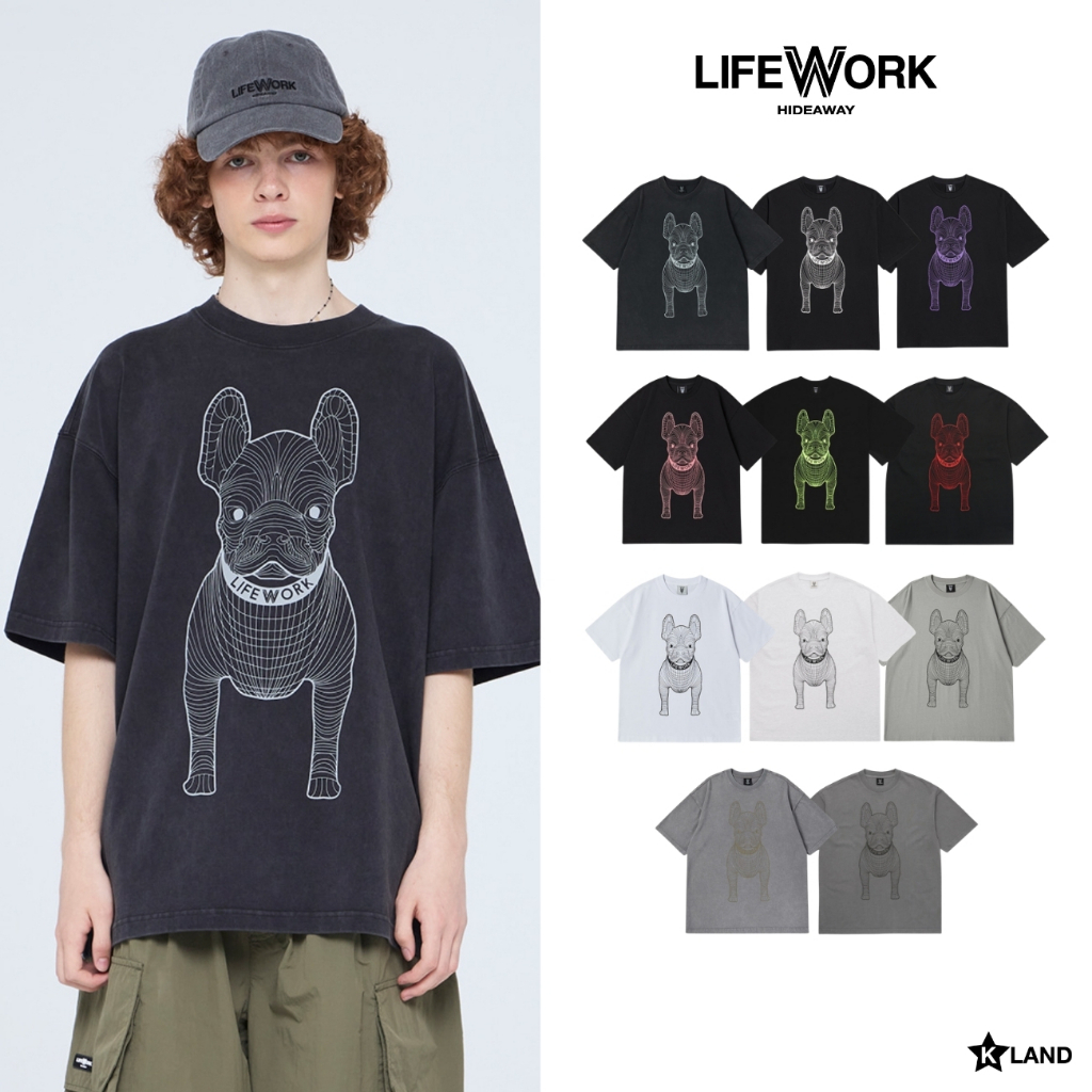 [พร้อมส่ง] LIFEWORK RADOG BIG LOGO SERIES TEE SHORT SLEEVE T-SHIRT เสื้อไลฟ์เวิร์คหมาโปร่ง แขนสั้น คอกลม (LWK24TS0006U)