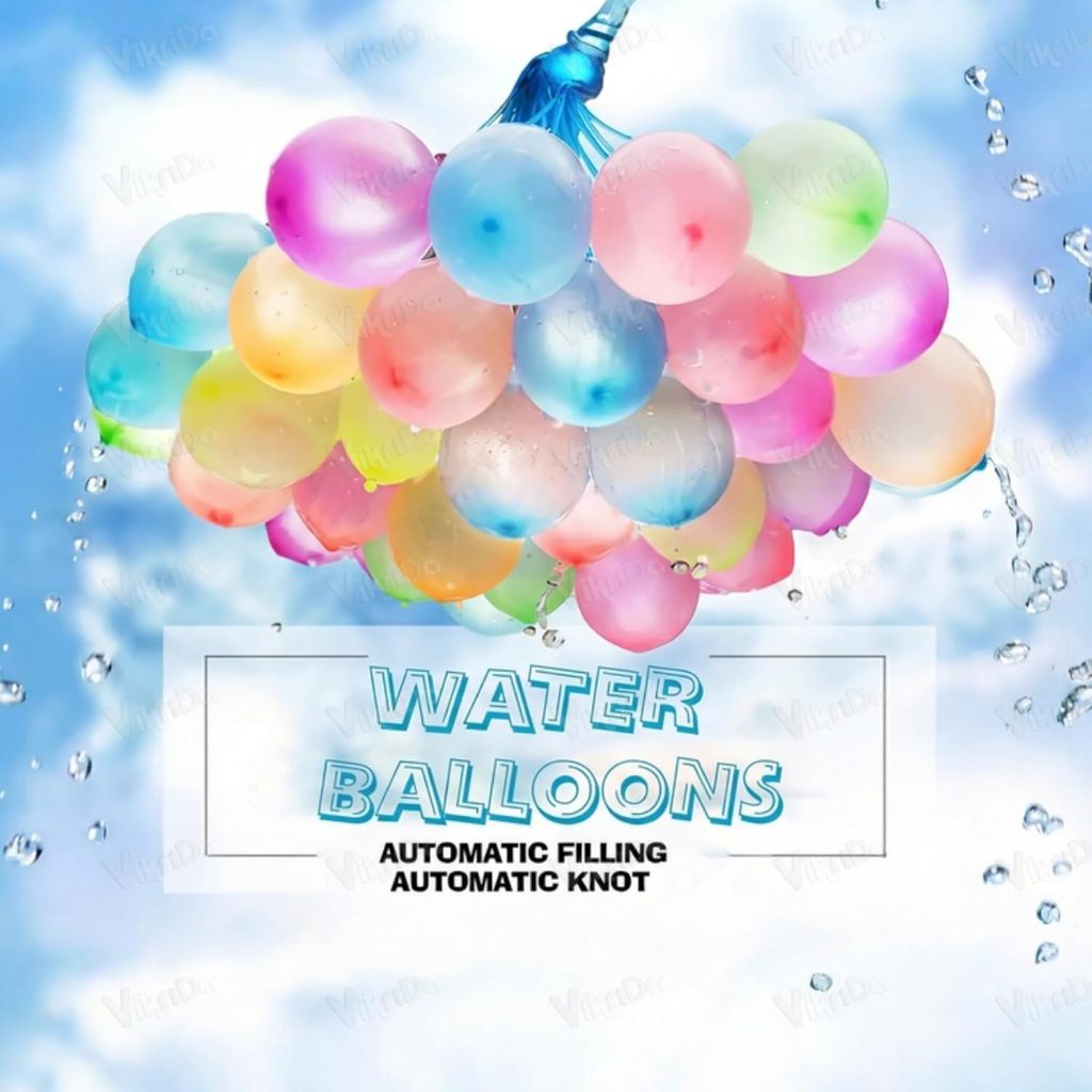 ลูกโป่งน้ำ 1แพ็ค มี 37ลูก พร้อมหัวต่อก๊อก 37 pcs Multicolor Water balloon Fill In 60 Seconds / Summe
