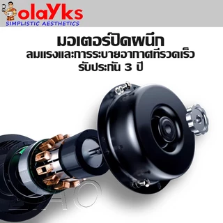 olayks พัดลมดูดอากาศ 6/8/10/12นิ้ว ลมแรงและเสียงไม่ดัง พัดดูดควัน พัดลมดูดอากาศ 220v ติดตั้งได้ทุกที่
