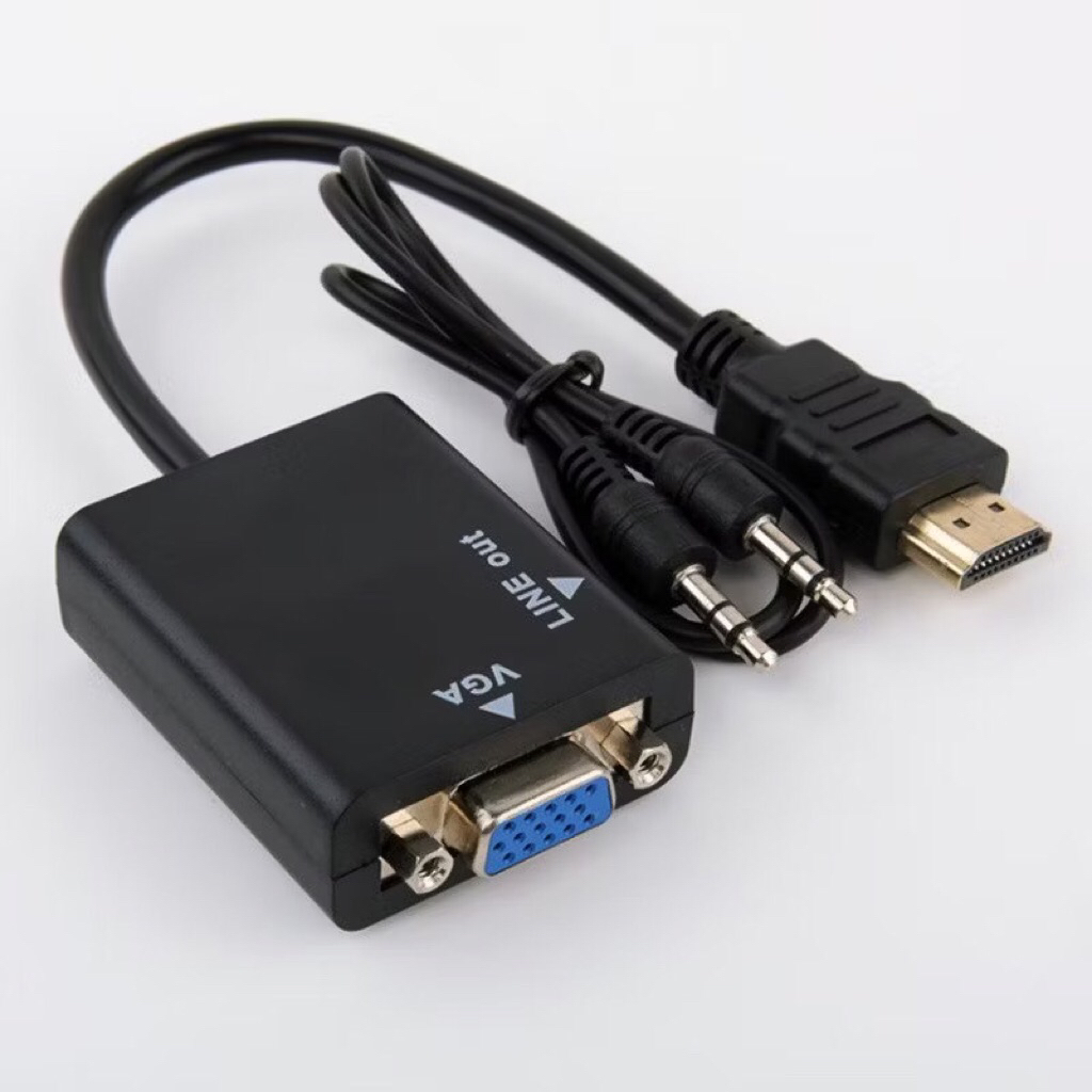 1080P HDMI to VGA Converter Cable,Adapter HDMI to VGA cable(black)