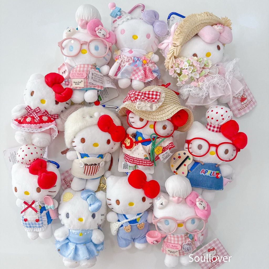 • พร้อมส่ง • ฉลองครบรอบ 50 ปี Hello kitty พวงกุญแจ Hello Kitty MINISO 50th Anniversary