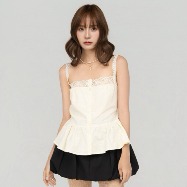 Rosie Peplum Lace Top