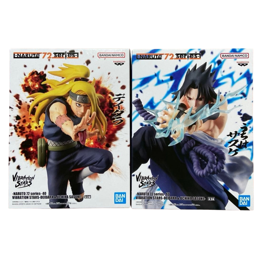 Banpresto NARUTO 72 series 40 VIBRATION STARS DEIDARA ＆ UCHIHA SASUKE Figure Japan Itachi Madara
