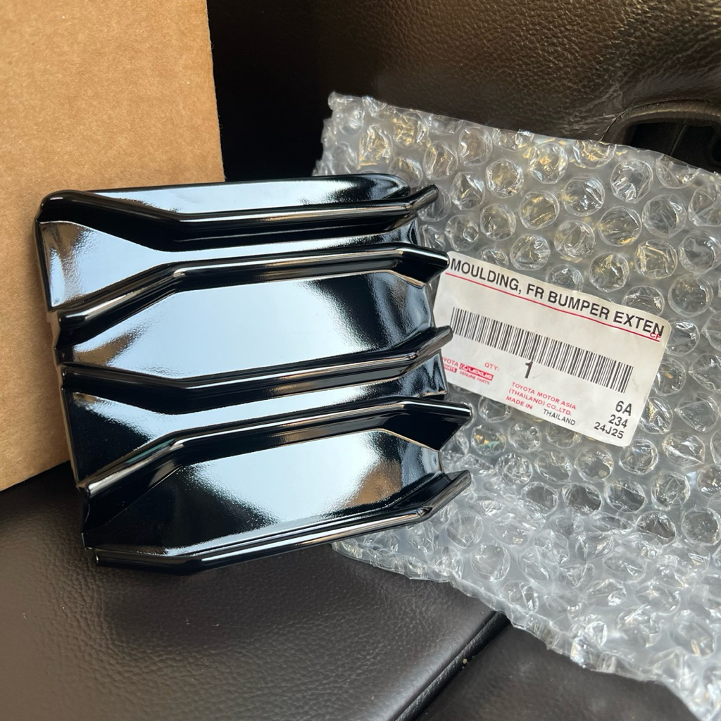 อะไหล่แท้ศูนย์ ฝาปิดรูลากรถ แผ่นปิดรูกันชนหน้า YARIS MC 2020-2021 5 ประตู สีดำเงา (ARR-52721-YP120)