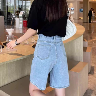 S~5XL A-line shorts Blue Mini Denim Skort กางเกงขาสั้นทรงเอตรงเอวสูงเซ็กซี่ กางเกงขาสั้นผู้หญิงสไตล์เกาหลีแฟชั่น HOT