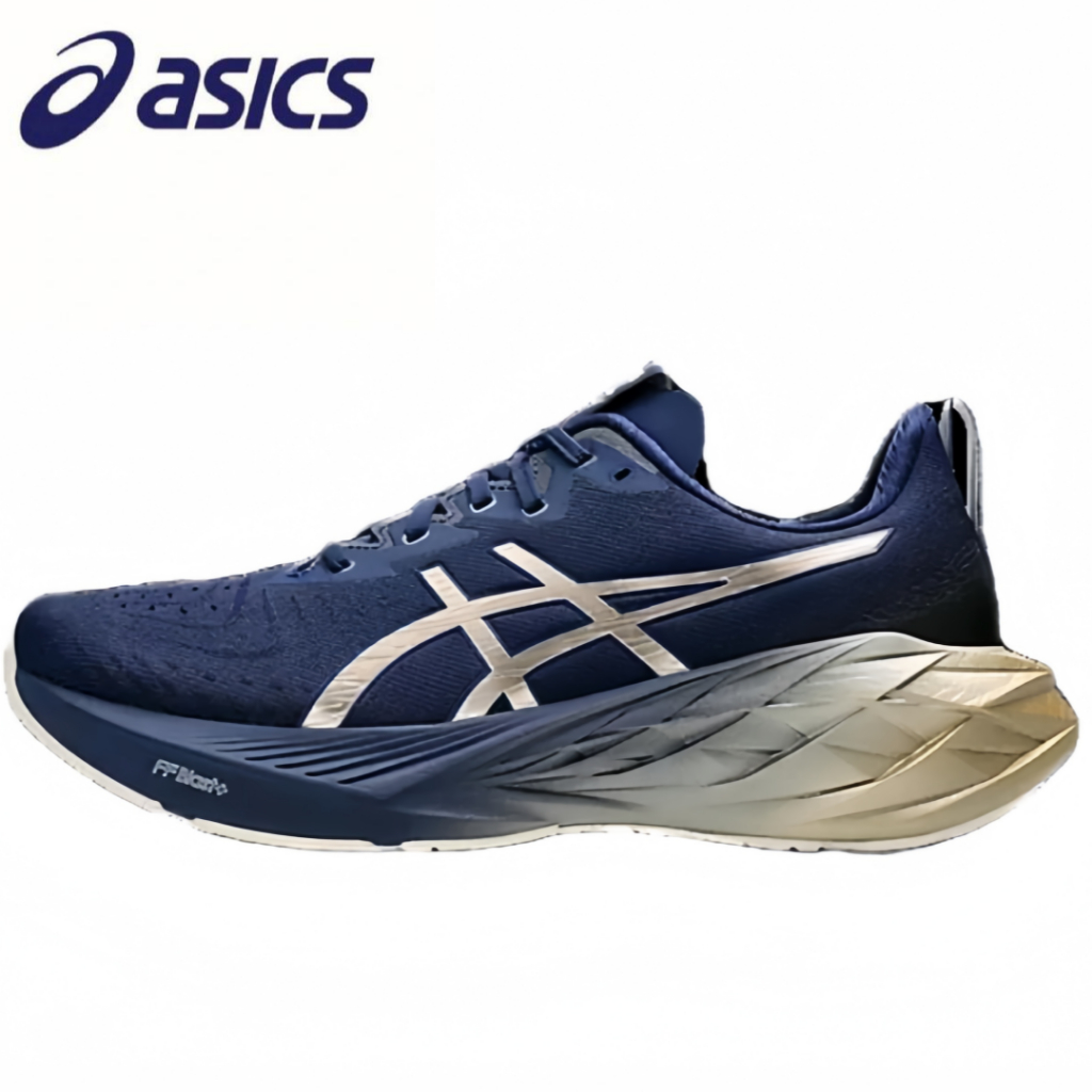 ASICS Novablast 4 PLATINUM Blue Gold（ของแท้ 100 %）