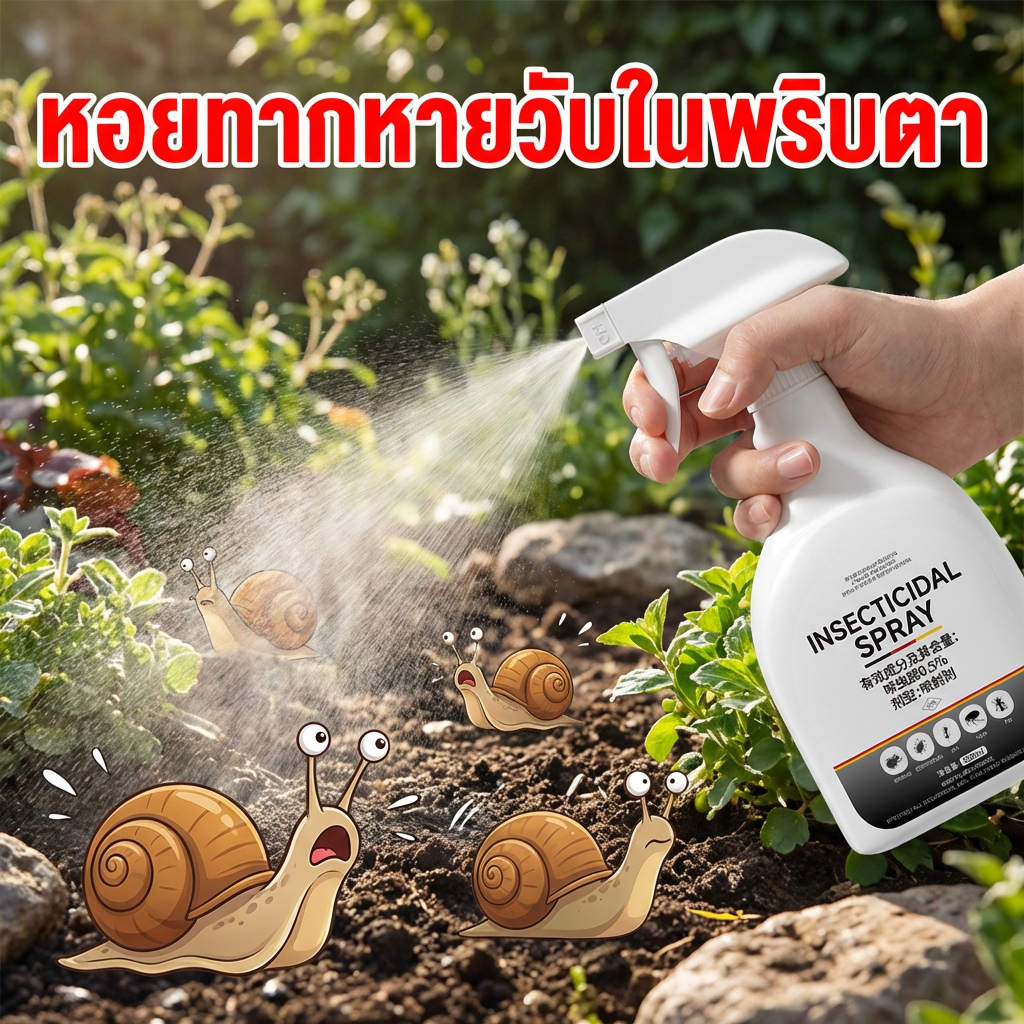 🐌กำจัดแรง ไม่เหลือปัญหา🐌SLB ยาฆ่าหอยทาก ยาฆ่าหอย ยาหอยทาก กำจัดหอยทาก ไล่หอยทาก ป้องกันยาวนาน ลดการกลับมาอีก