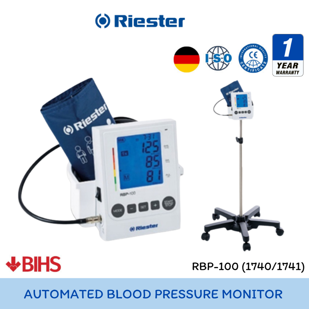 Riester Automated Blood Pressure Monitor เครื่องวัดความดันโลหิต แบบตั้งพื้น รุ่น RBP-100 /(รหัส 1740