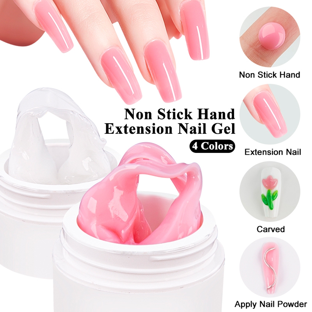 เจลต่อเล็บ อะคริลิค ไม่เหนียวติด Poly gel 15 มล. สําหรับต่อเล็บเจล แกะสลักเล็บ