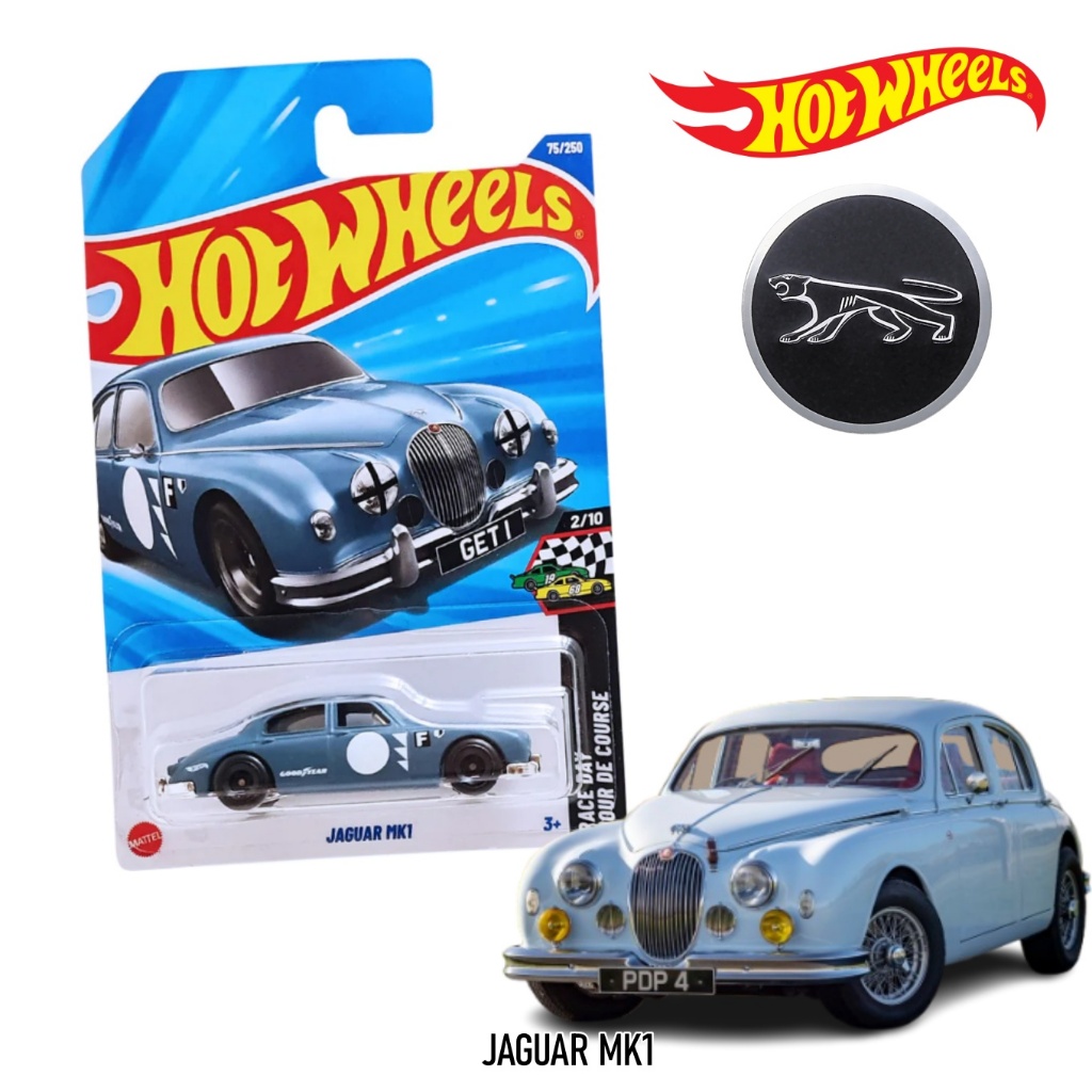 HOT WHEELS : JAGUAR MK1 ลิขสิทธิ์แท้100% AAB3 รถของเล่น ของสะสม ฮอตวิว