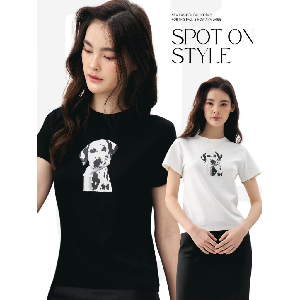 BCTS39 Spot On Style - เสื้อยืดลายน้องหมา เนื้อผ้านุ่ม ทนทาน ใส่ได้บ่อย