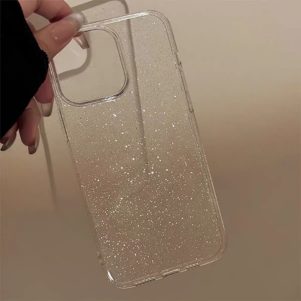 เคสใสกากเพชร สำหรับ iPhone 17 17Promax 16 16Pro 16Plus 16Promax 11 14 Pro Max 13 12 15 16 Promax Plus เคสโทรศัพท์มือถือ