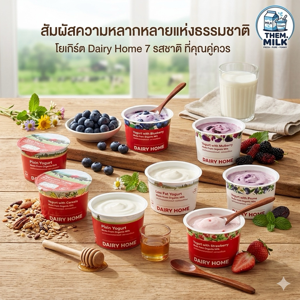 Dairyhome Youguty 130g. แดรี่โฮมโยเกิร์ตมีทุกรสชาติ