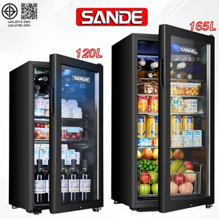 SANDE ⚡️[ลดเพิ่ม 40%]⚡️ ตู้เย็นประตูเดียว 90/120/165L ตู้แช่เครื่องดื่มในครัวเรือน【จัดส่งด่วน 12 ชั่วโมง】