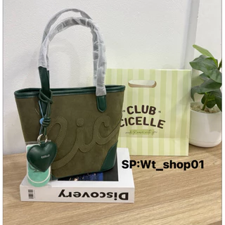 # c9981CICELLE CLUB COLLECTION ✨💚แบรนด์ CICELLE (ซี-เซล) กระเป๋าทรง tote กระเป๋าหนังกลับ กระเป๋าผู้หญิง กระเป๋า