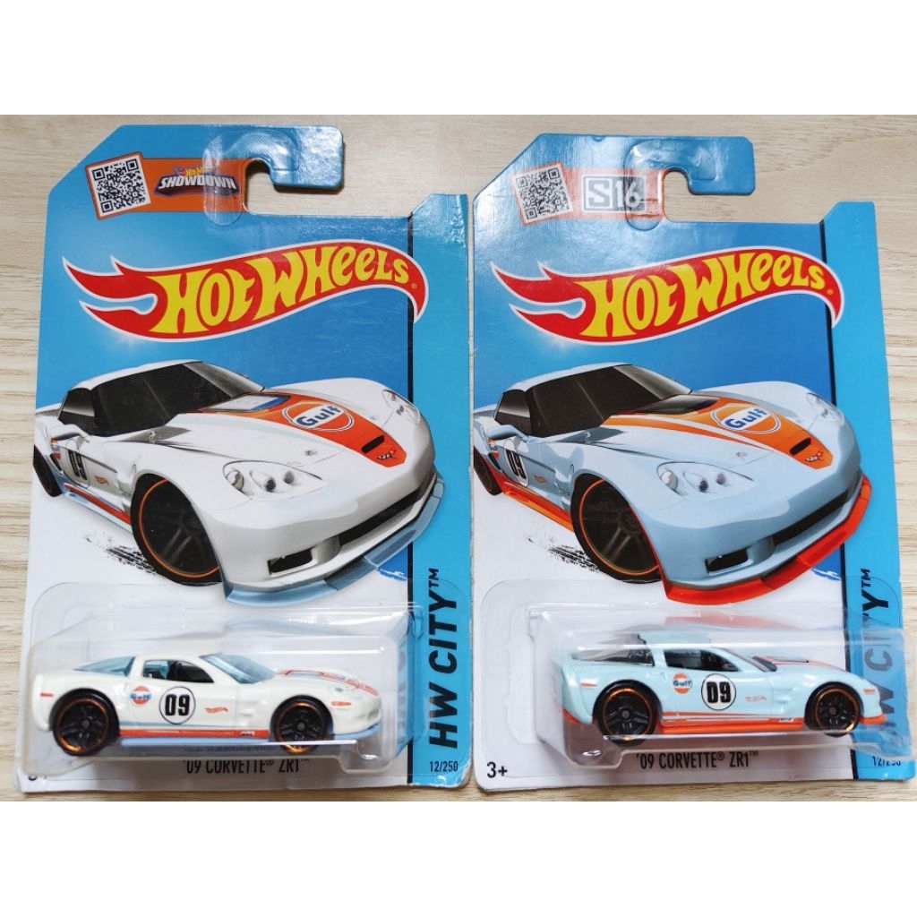 hotwheel ฮอตวีล 09 corvette zr1 ลาย gulf 1:64