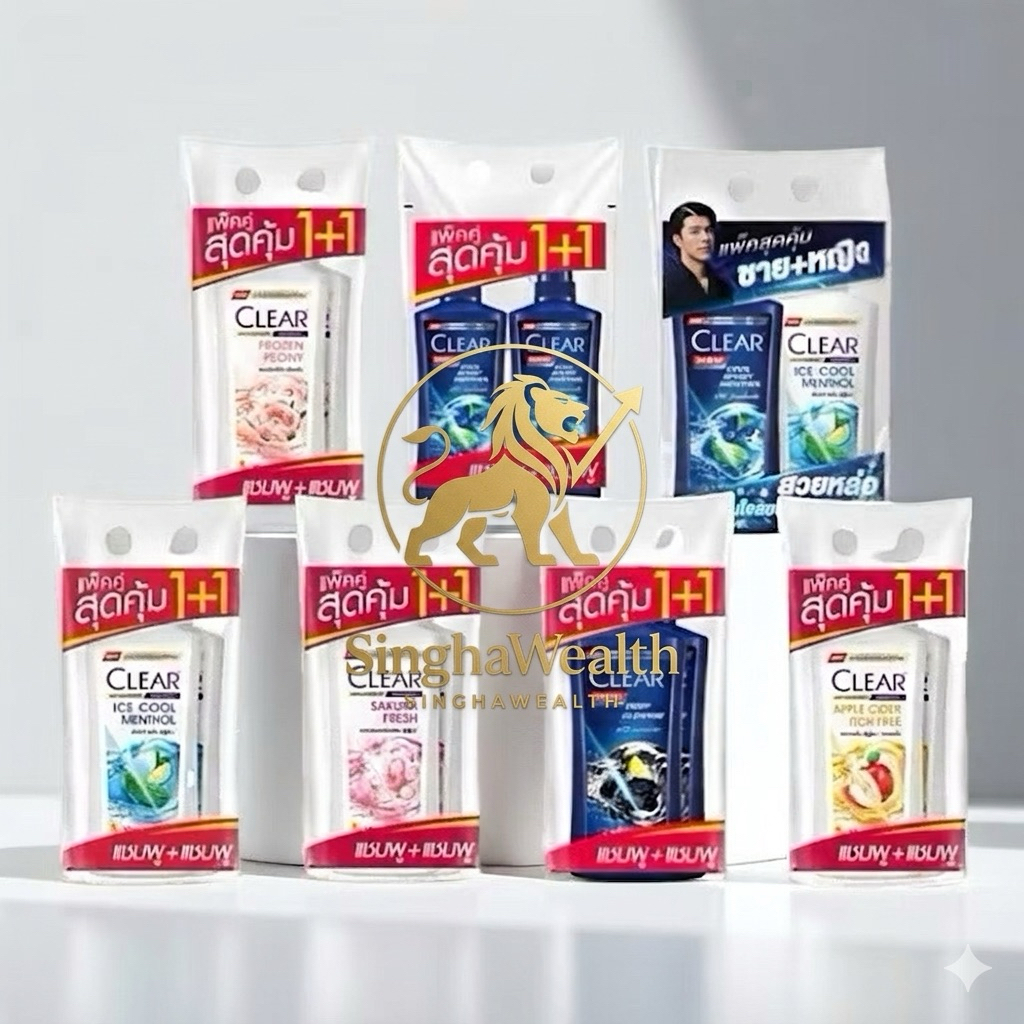 (แพ็ค 2 ขวด) Clear เคลียร์ แชมพูขจัดรังแค ขวดหัวปั๊ม 350 - 370 มล. เซ็ทสุดคุ้ม!!