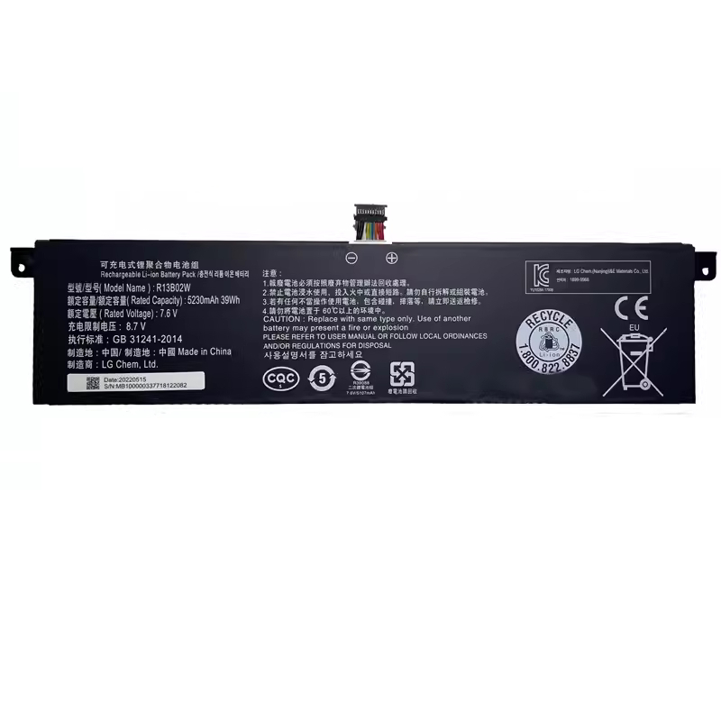 Compatible with Xiaomi R13B01W TM1604 161301-CU/CG/DA/EA/FF/FK/FJ/FL/FN Battery