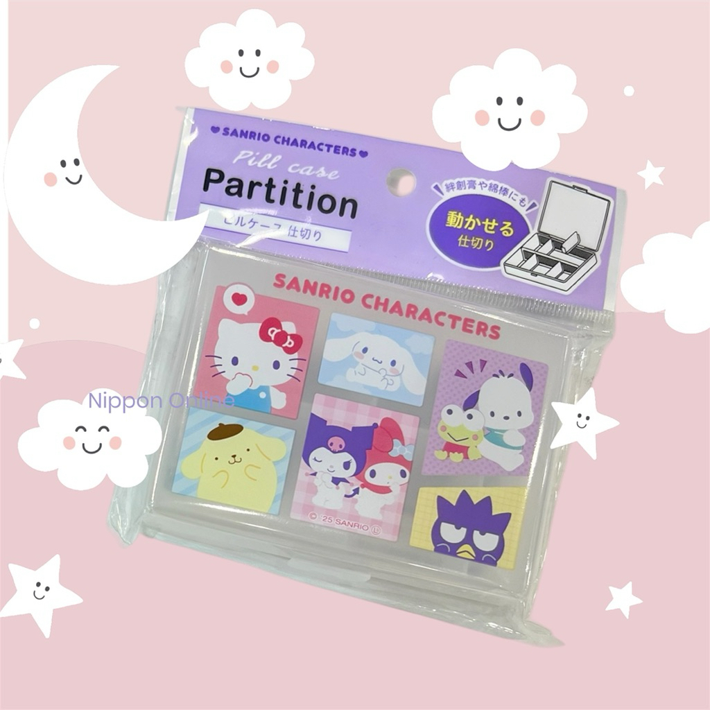 🌸new🌸 🩷 Pill Case ตลับใส่ยา กล่องแบ่งยา ลายน่ารัก แท้จากญี่ปุ่น🇯🇵