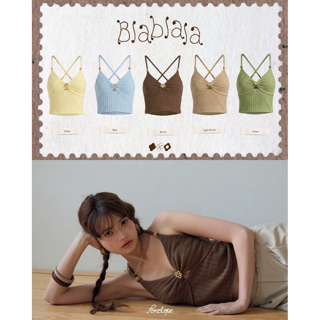 BLA BLA LA TOP (Green•Yellow•Cream•Brown•Blue)