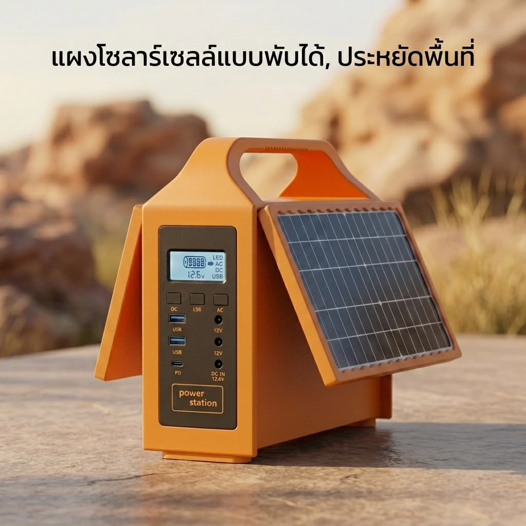 Power Station 1200W 220V กล่องสำรองไฟแคมป์ปิ้ง thumbnail 3
