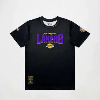 เสื้อยืด เสื้อแขนสั้น Shooting Shirt LAKERS BLACK [ มีไซส์ใหญ่ ]