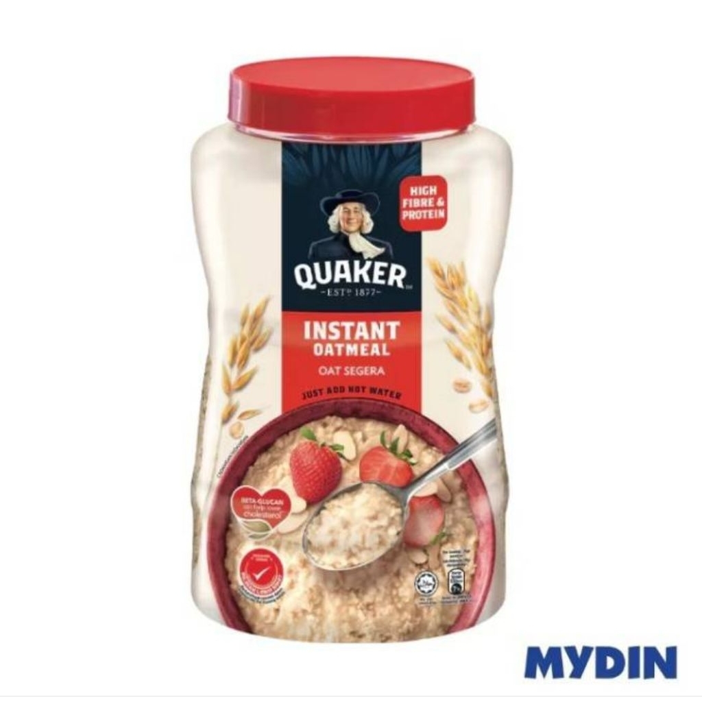 ข้าวโอ็ต Quaker Oats - Instant Oatmeal Pet Jar 1kg