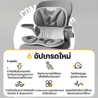 Millera เบาะรองนั่งเพื่อสุขภาพ พร้อมส่ง เบาะพิงหลัง ปรับสรีระ ลดปวดหลัง แก้ออฟฟิศซินโดรม ใช้กับเก้าอี้และในรถ