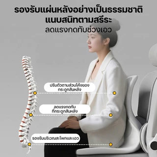 Millera เบาะรองนั่งเพื่อสุขภาพ พร้อมส่ง เบาะพิงหลัง ปรับสรีระ ลดปวดหลัง แก้ออฟฟิศซินโดรม ใช้กับเก้าอี้และในรถ