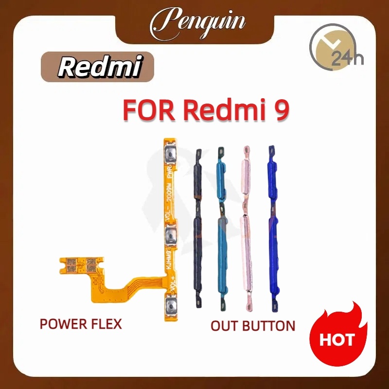 ON OFF แพรเปิด-ปิด เรดมี9 แพรเพิ่มเสียง-ลดเสียง Xiaomi Redmi 9 แพรOn-Off Redmi 9 แพร ลดเสียง-เพิ่มเสียง