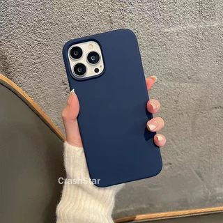 CrashStar With Logo พร้อมโลโก้&กล่อง เคสโทรศัพท์ซิลิโคนเหลวแบบนุ่ม กันกระแทก iPhone 17 16 15 14 13 12 11 Pro Max Plus XR