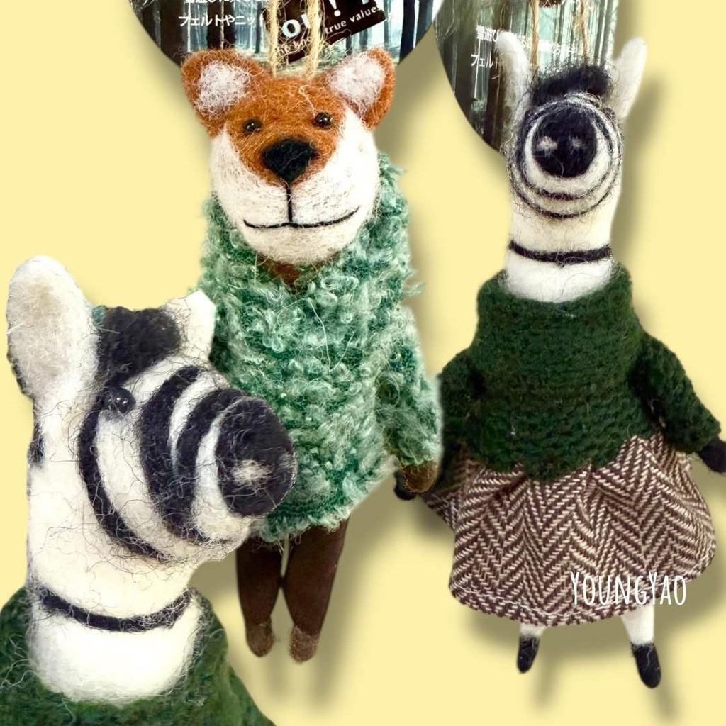 Needle Felt Christmas Ornaments
