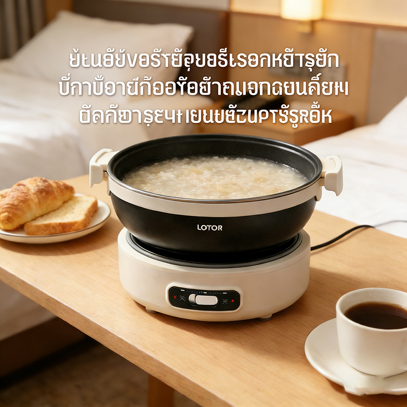 หม้อหุงไฟฟ้าแบบพกพาพับได้ขนาดเล็กมัลติฟังก์ชั่หอพักไฟฟ้ากระติกน้ำร้อนเดินทางธุรกิจแยกหม้อไฟฟ้าขนาดเล็ก