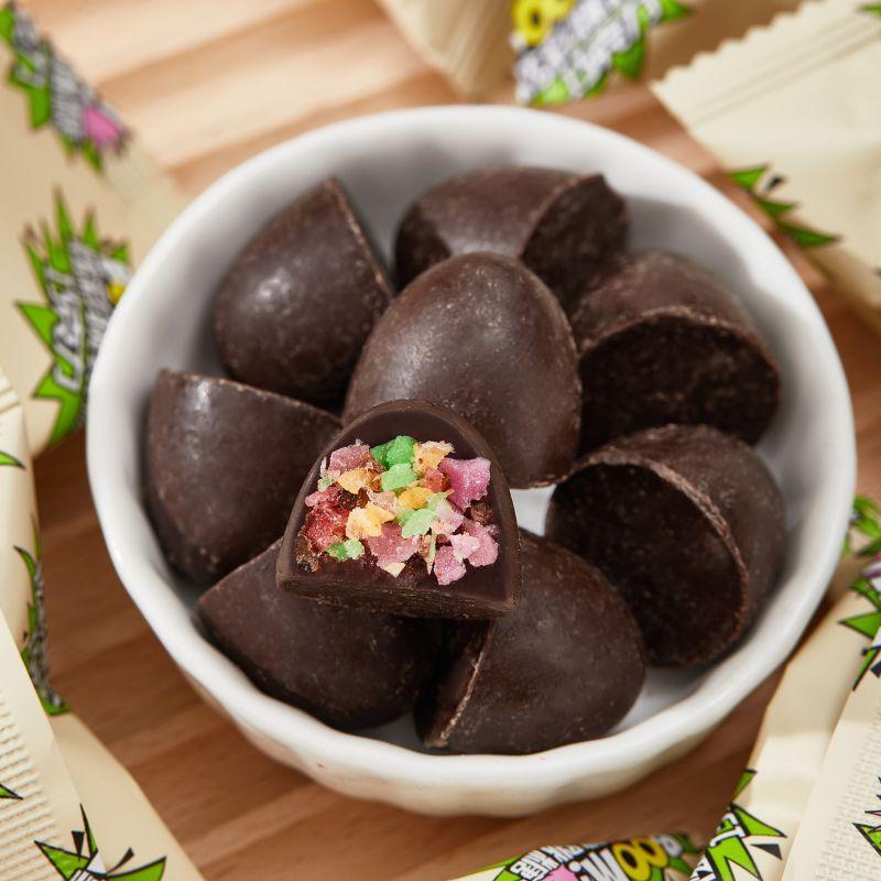 ใหม่!! ขนมช็อกโกแลตสอดไส้เม็ดเป๊าะแป๊ะ ขนาด 56 กรัม อร่อย มีลูกเล่นพร้อมส่ง