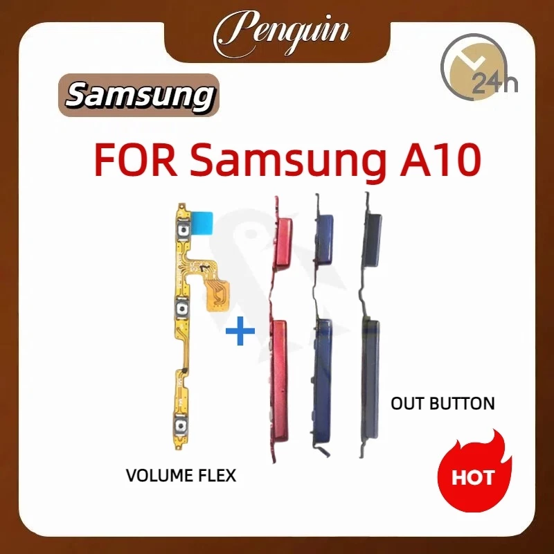 A10 เปิดปุ่ม Flex สําหรับ Samsung Galaxy A10 โทรศัพท์ Volume Out ปุ่มกุญแจด้านข้าง Flex สายริบบิ้น
